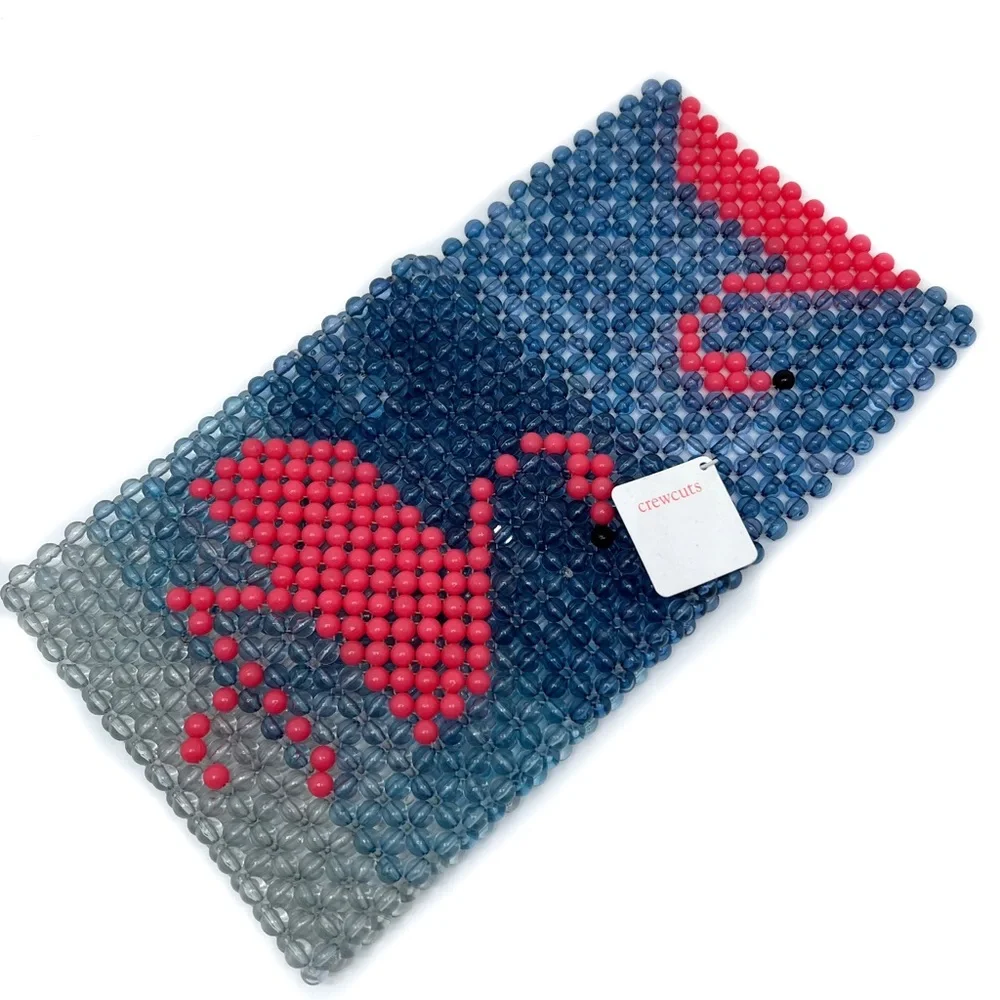 Crewcuts by J. Crew Girl’s Beaded Critter Crossbody Flamingo Bag Neon Carnation